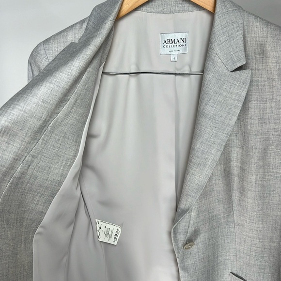 ARMANI COLLEZIONI Cashemere and Silk Blazer - Picture 4 of 9